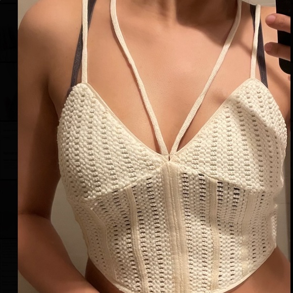 VDAY SPL ZARA MESH CORSETRY-INSPIRED TOP - Picture 12 of 12
